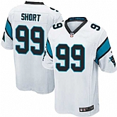 Nike Men & Women & Youth Panthers #99 Short White Team Color Game Jersey